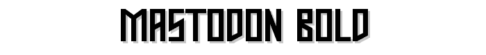 Mastodon Bold font